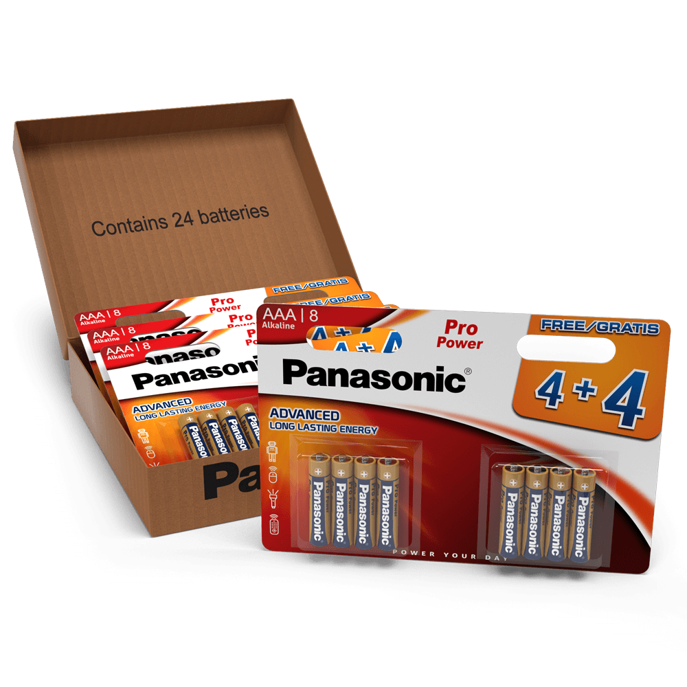 PANASONIC - PRO POWER ALKALINE AAA BATTERY LR03 PACK*24