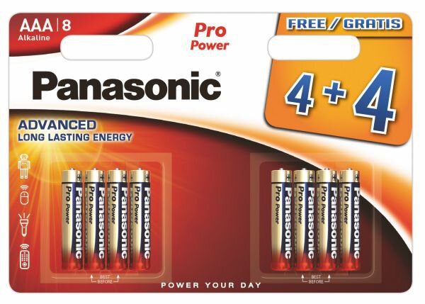 PANASONIC - PRO POWER ALKALINE AAA BATTERY LR03 PACK*24