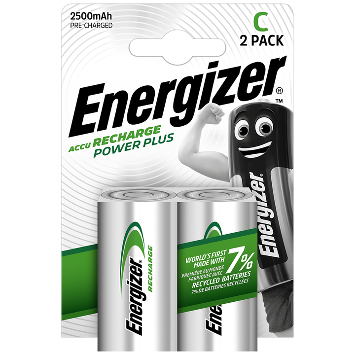 ENERGIZER - POWER PLUS RECHARGEABLE BATTERY HR14 C 2500mAh 2 UNIT