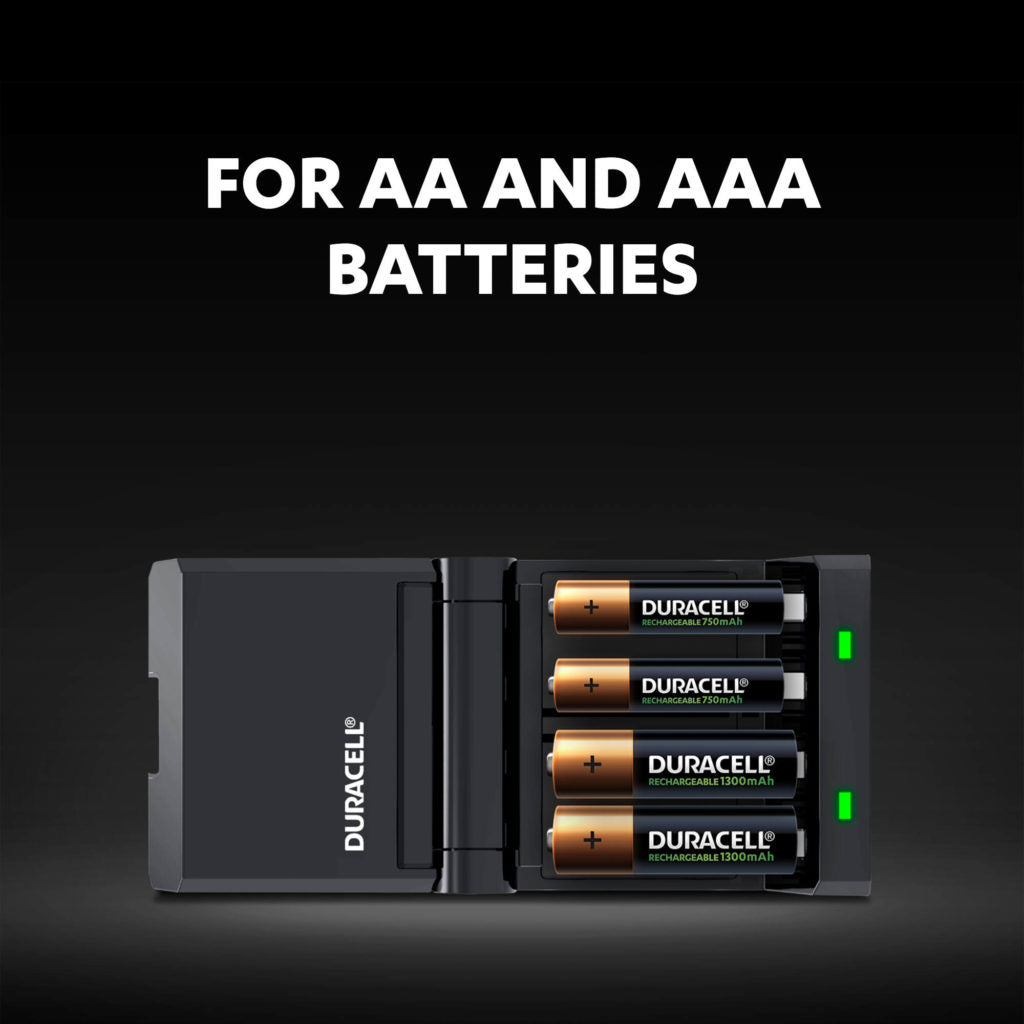 Duracell 45-minute fast charger for AA and AAA batteries