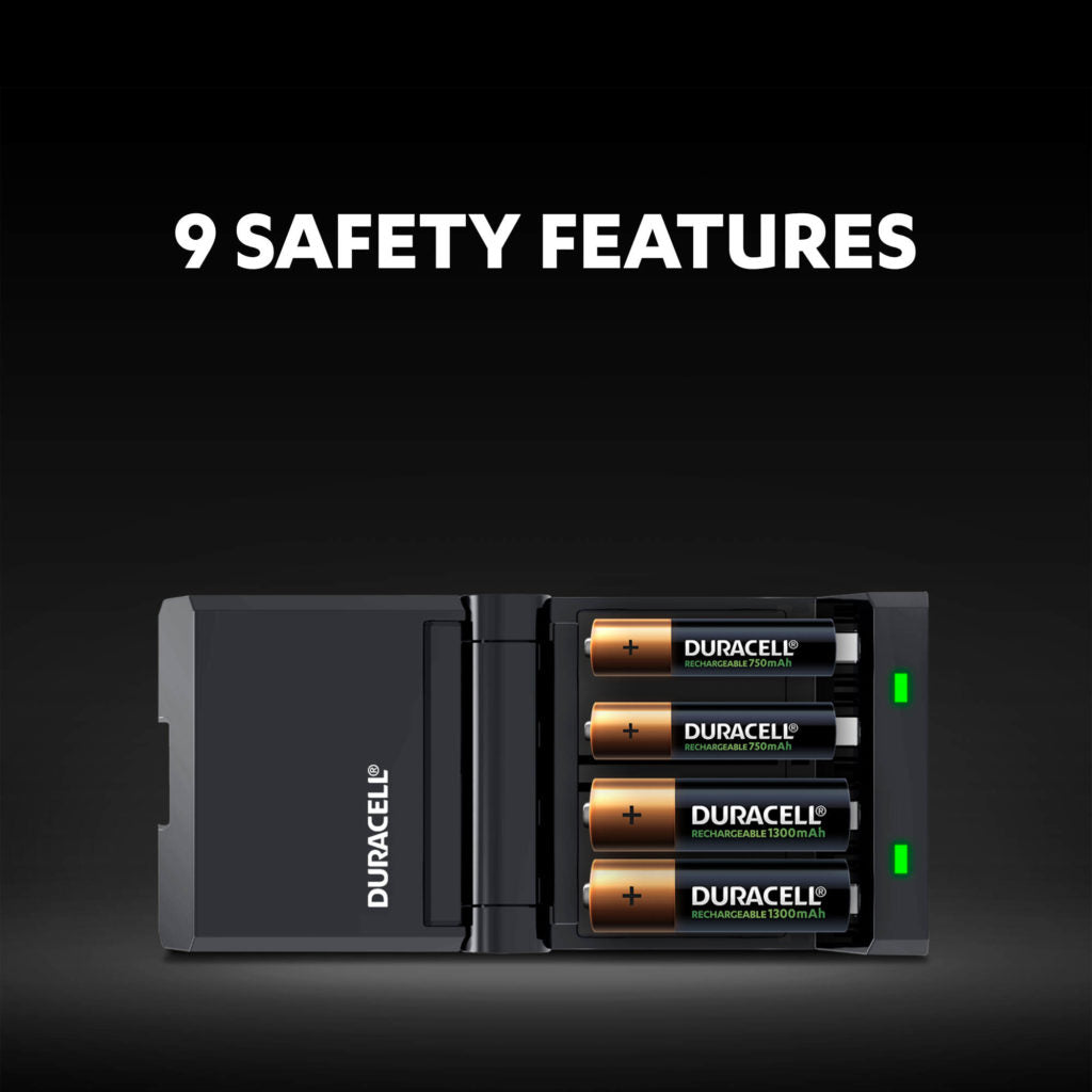 Duracell 45-minute fast charger for AA and AAA batteries