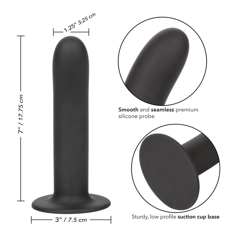 Calexotics Boundless Dildo 17.8 CM — Black, Silicone