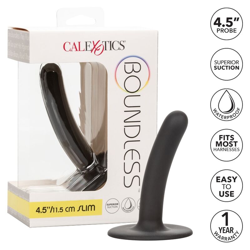 Calexotics Boundless Dildo 11.5 CM — Black, Silicone