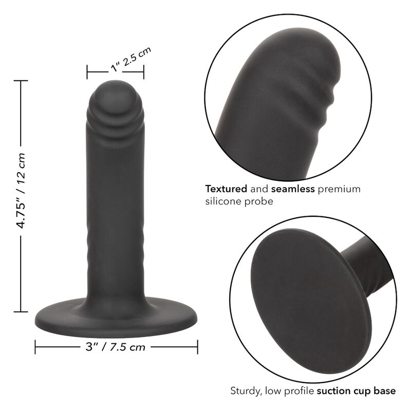 Calexotics Boundless Dildo 12 CM Compatible With Harness — Black, Silicone