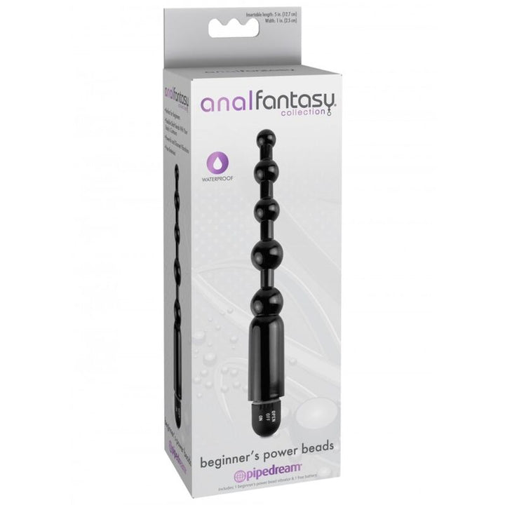 Anal Fantasy Vibrating Balls Beginners — Black silicone