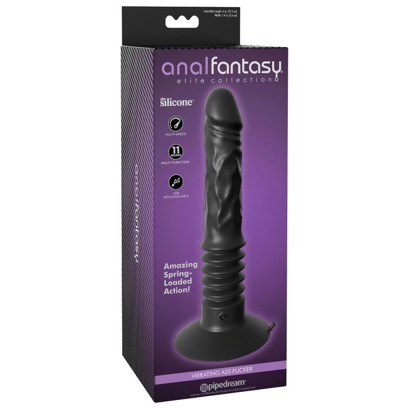 Anal Vibrator — Black silicone