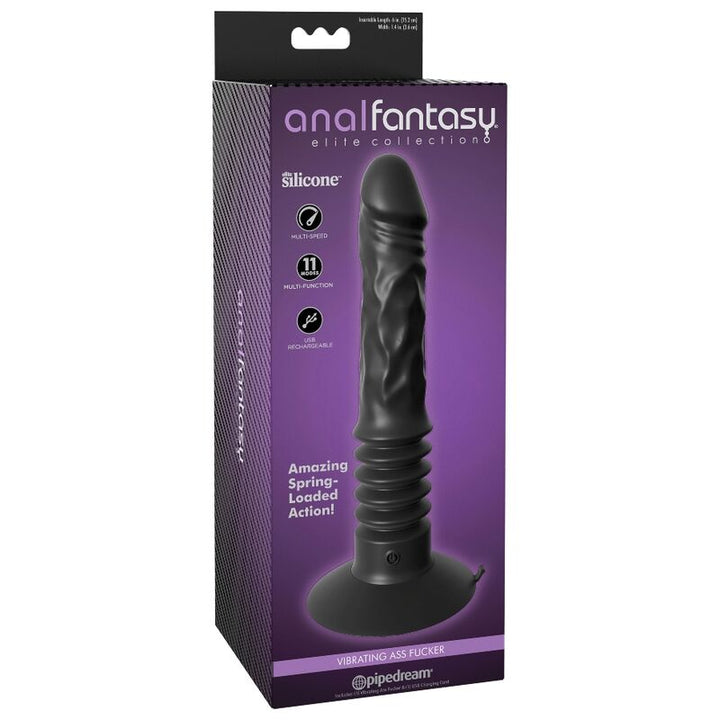 Anal Vibrator — Black silicone