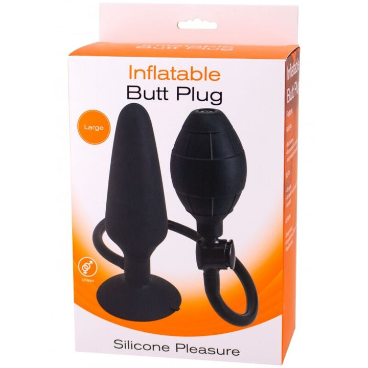 Seven Creations Inflatable Anal Plug Size L — Pink silicone