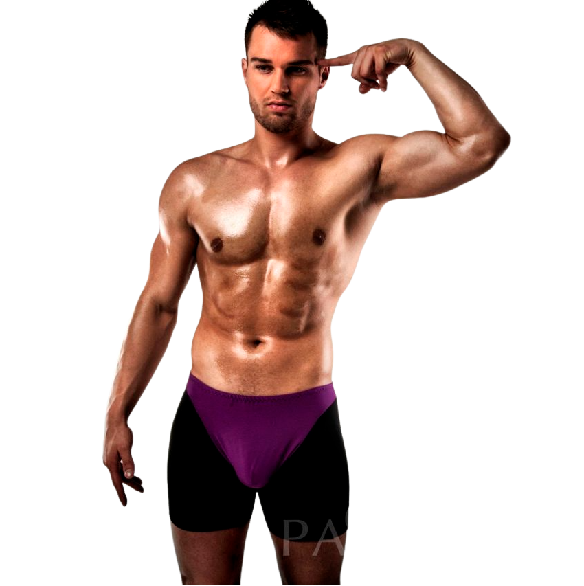 Passion Boxer - 009 Lilac/black Erotic Lingerie S/m