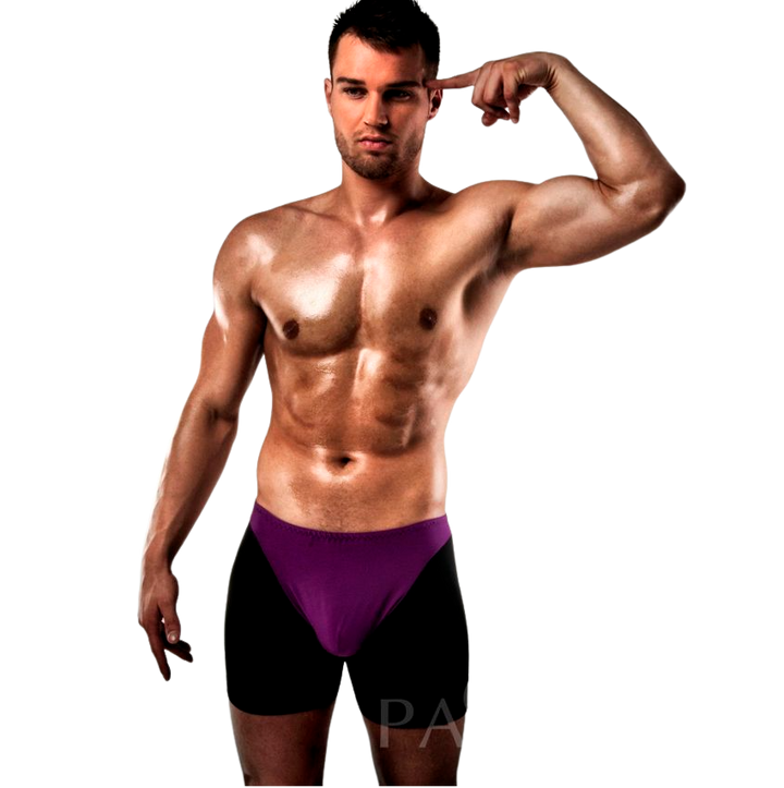 Passion Boxer - 009 Lilac/black Erotic Lingerie S/m