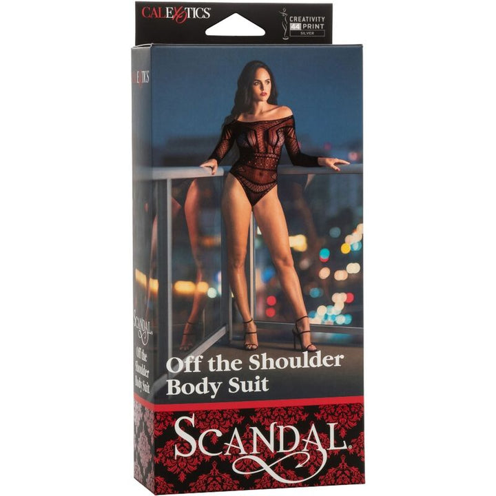 CALEXOTICS - SCANDAL SHOULDER BODY SUIT ONE SIZE