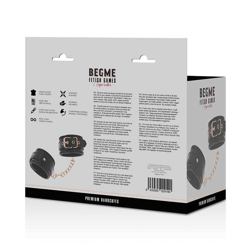Begme Black Edition - Premium Handcuffs With Neoprene Lining