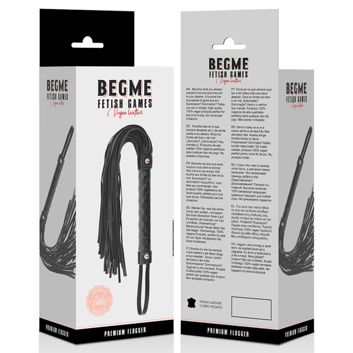 Begme Black Edition - Vegan Leather Flogger