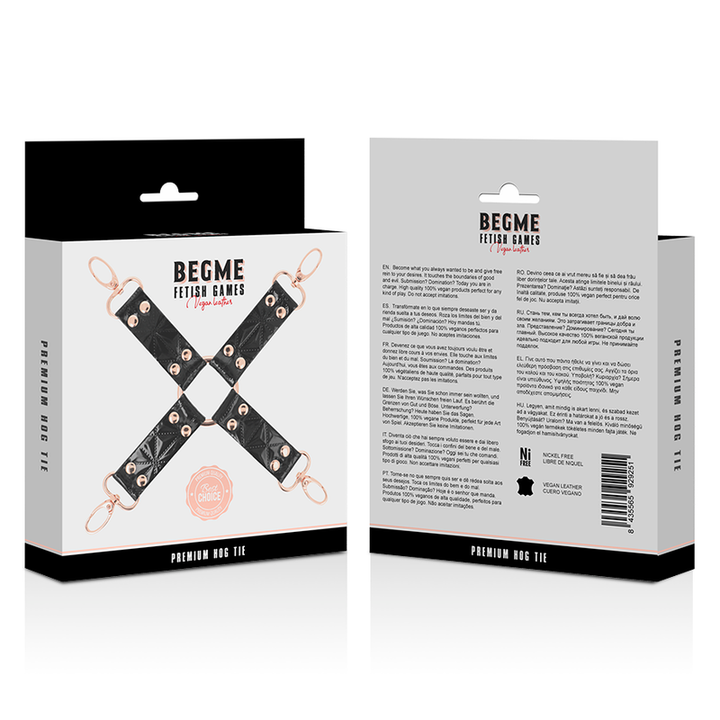 Begme Black Edition - Vegan Leather Hog Tie