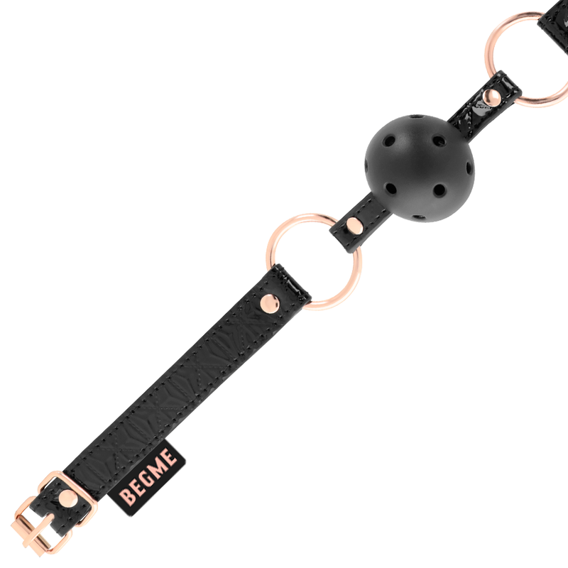 Begme Black Edition - Ball Gag Vegan Leather