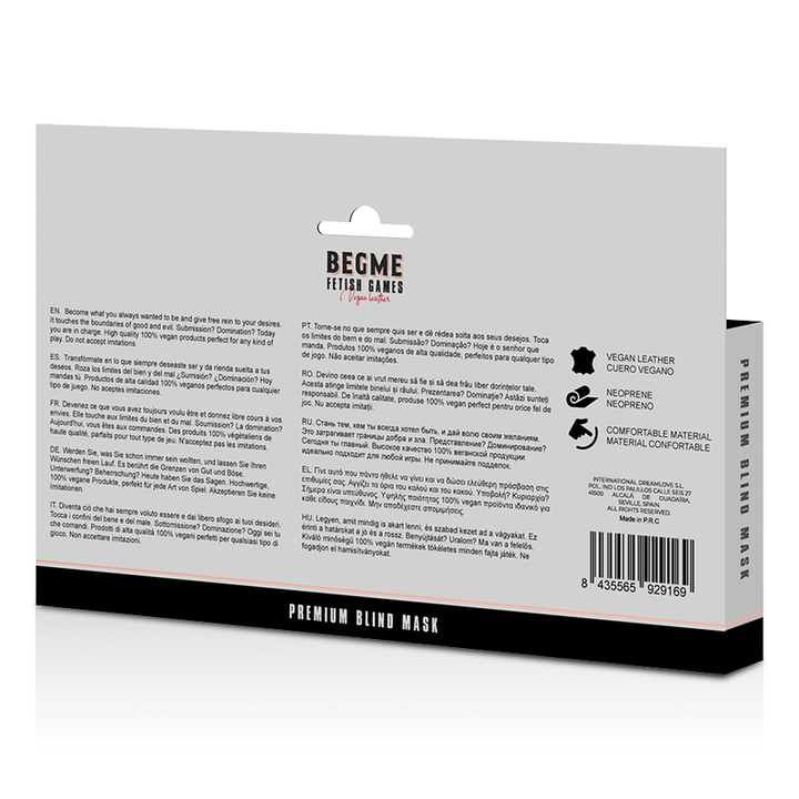 Begme Red Edition - Premium Blind Mask With Neoprene Lining