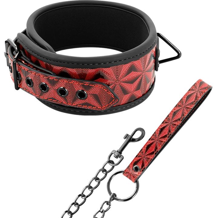 Begme Red Edition - Premium Vegan Leather Collar With Neoprene