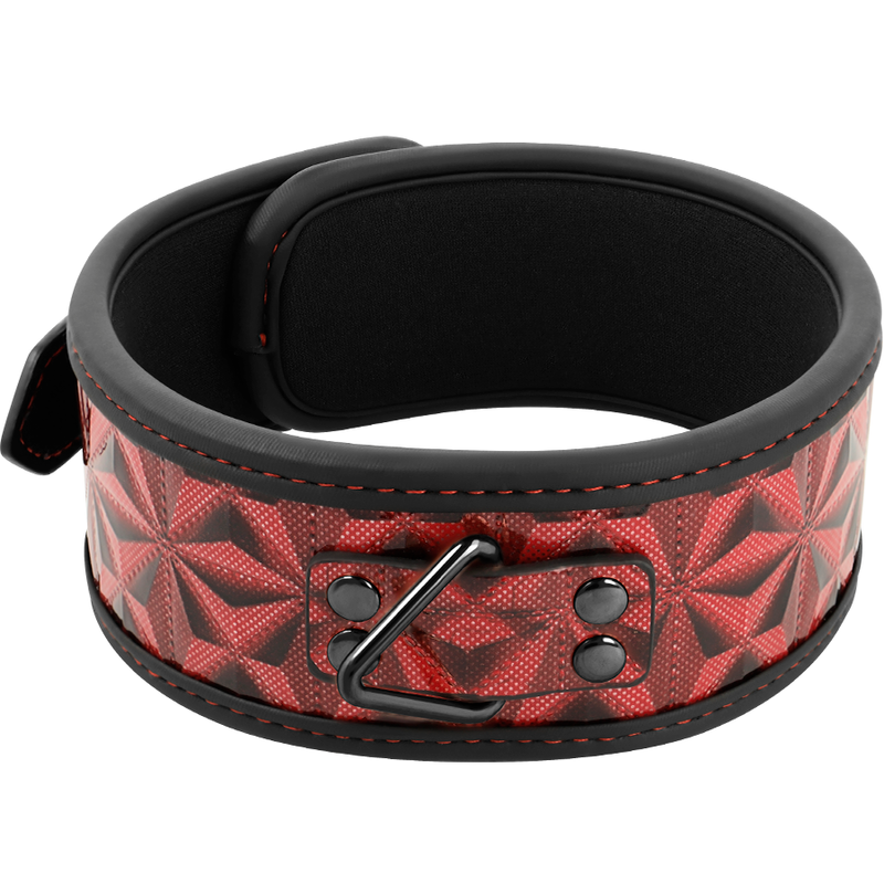 Begme Red Edition - Premium Vegan Leather Collar With Neoprene