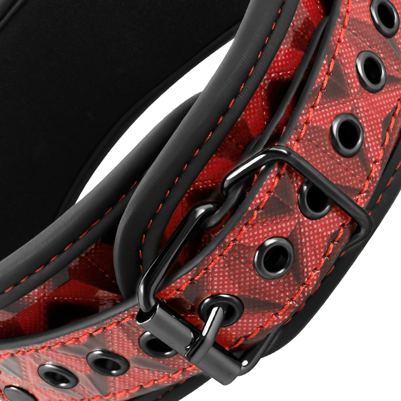 Begme Red Edition - Premium Vegan Leather Collar With Neoprene