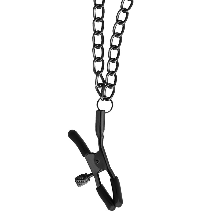 Begme Red Edition - Collar With Nipple Clamps With Neoprene