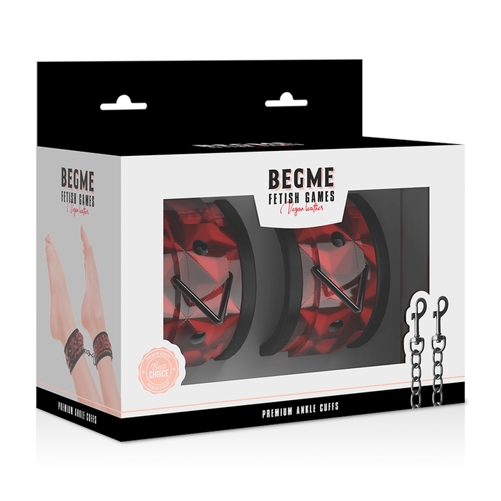 Begme Red Edition - Premium Ankle Cuffs With Neoprene Lining