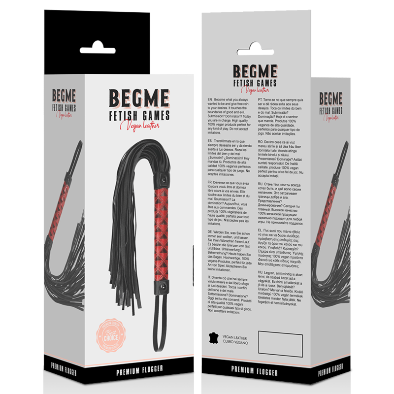 Begme Red Edition - Vegan Leather Flogger