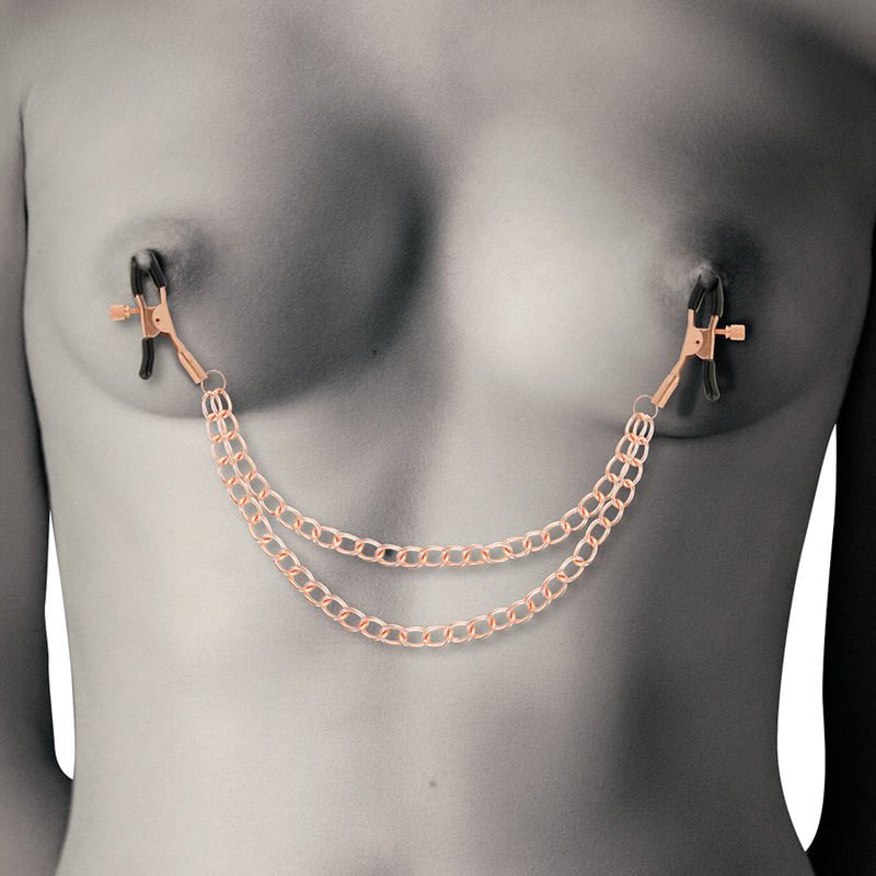 Coquette Chic - Desire Fantasy Metal Nipple Clips With Chain