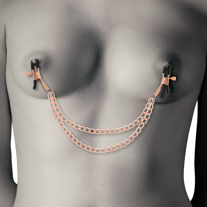 Coquette Chic - Desire Fantasy Metal Nipple Clips With Chain