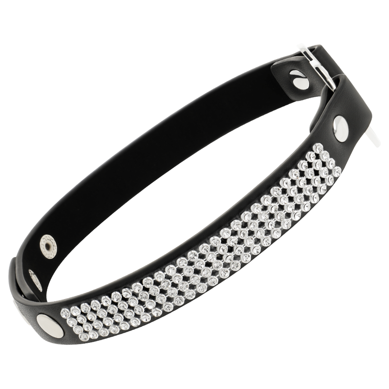 Coquette Chic - Desire Vegan Leather Choker With Heart