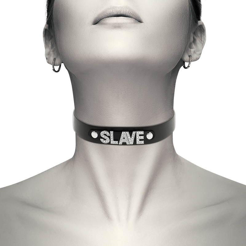 Coquette Chic - Desire Slave Vegan Leather Choker