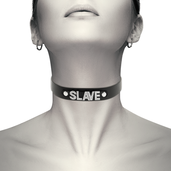 Coquette Chic - Desire Slave Vegan Leather Choker