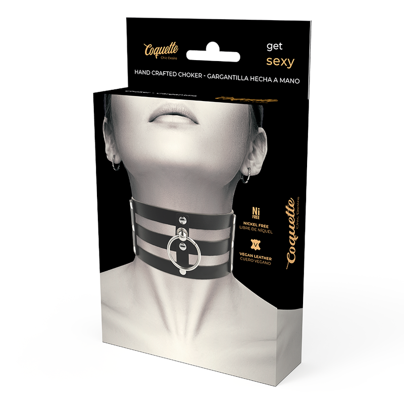Coquette Chic - Desire Fetish Style Vegan Leather Choker