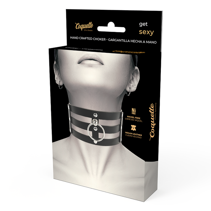 Coquette Chic - Desire Fetish Style Vegan Leather Choker