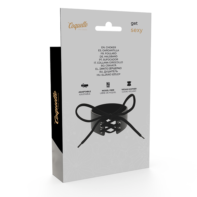 Coquette Chic - Desire Vegan Leather Choker