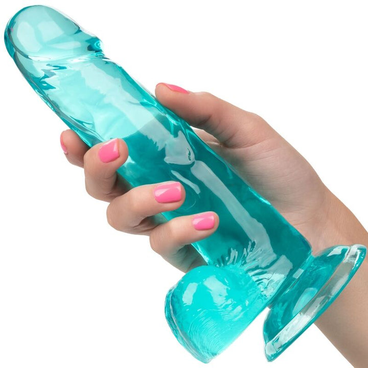 Calexotics Size Queen Dildo Blue 15.3 CM — Blue, TPR