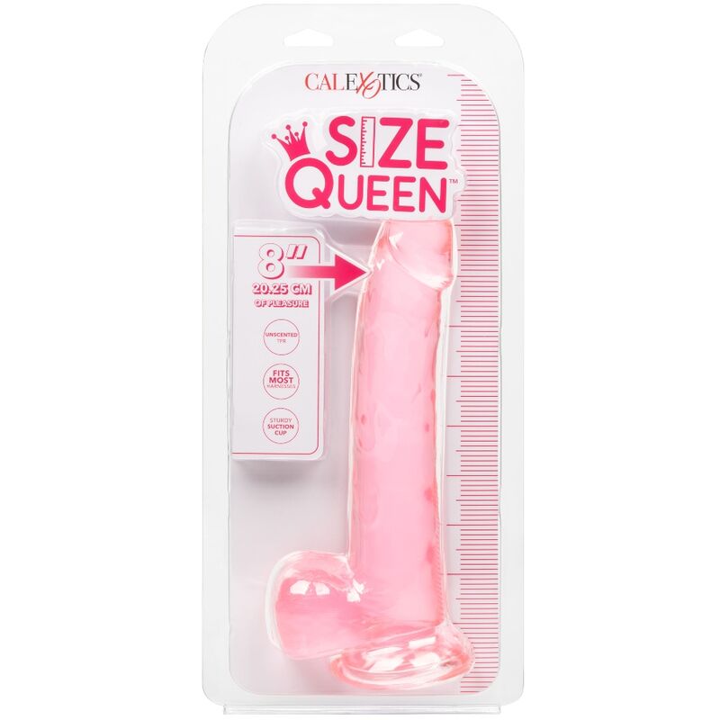 Calexotics Size Queen Dildo Pink 20.3 CM — Pink, TPR