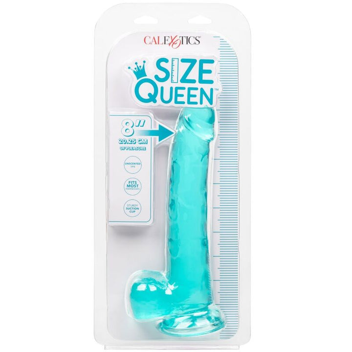 Calexotics Size Queen Dildo Blue 20.3 CM — Blue, TPR