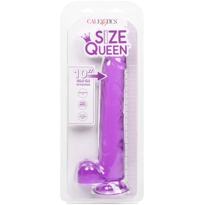 Calexotics Size Queen Dildo Purple 25.5 CM — Purple, TPR