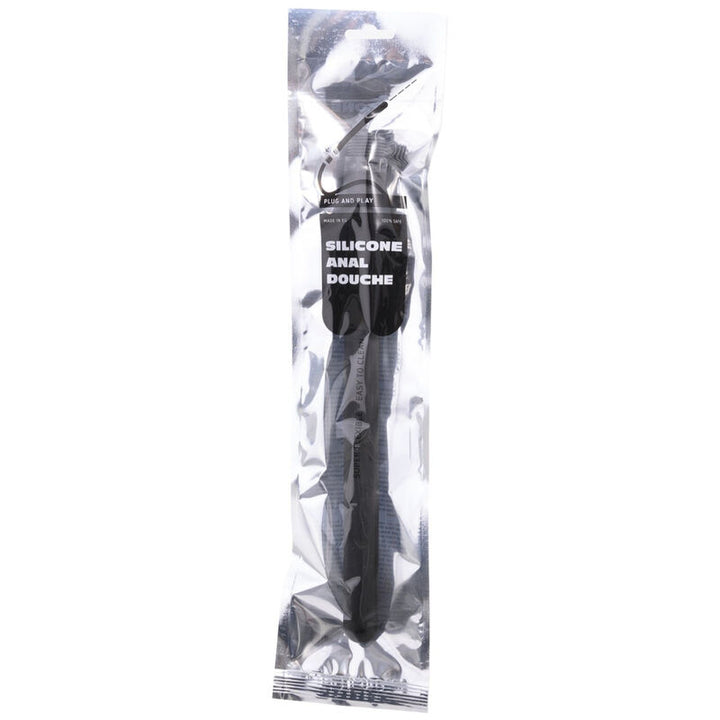 All Black - Beaded Shower Anal Silicone 27 CM