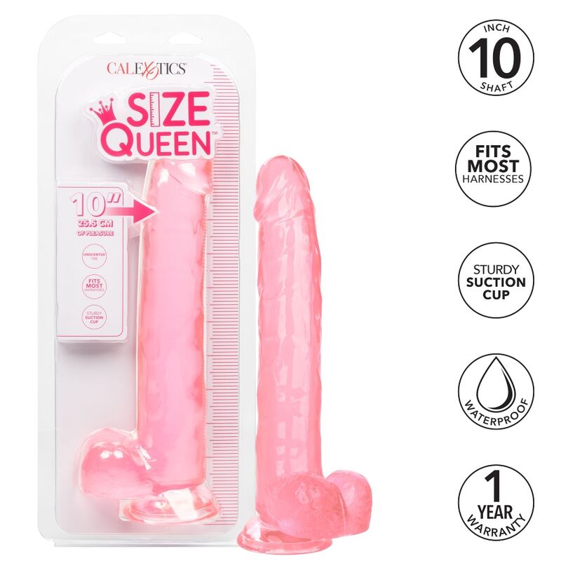 Calexotics Size Queen Dildo Pink 25.5 CM — Pink, TPR