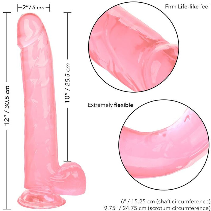 Calexotics Size Queen Dildo Pink 25.5 CM — Pink, TPR
