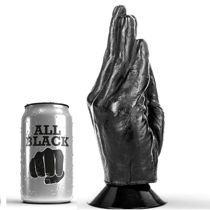 All Black Dildo Fisting 21 CM — Black PVC
