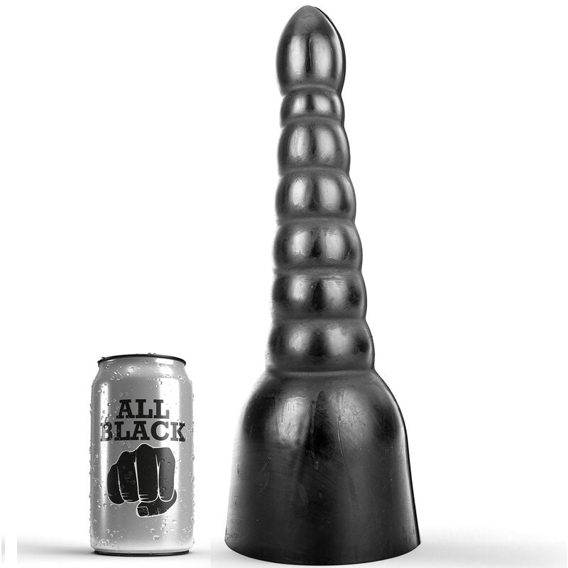 All Black 34 cm PVC dildo