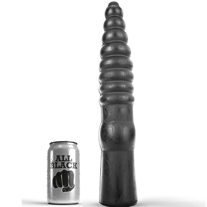 All Black Anal 33 CM — Black PVC
