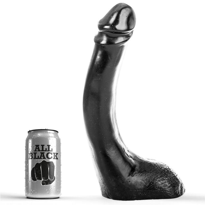 All Black Dildo 29 CM Fisting — Black PVC