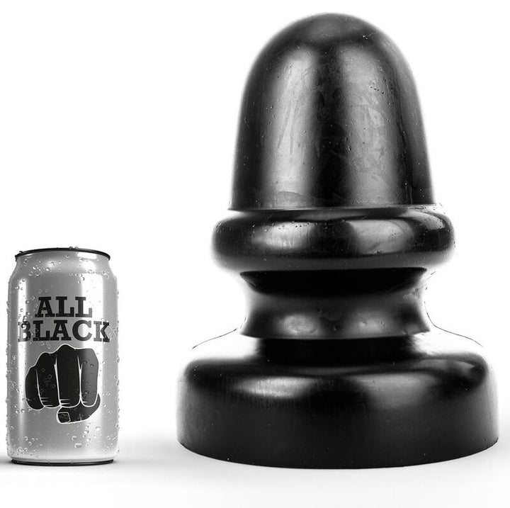All Black Plug Anal 23 CM — Black PVC