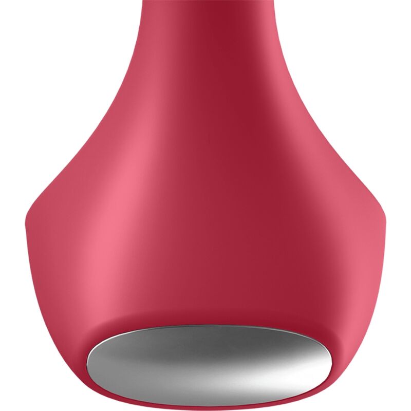 Satisfyer Backdoor - Lover Vibrating Plug Red — Red silicone