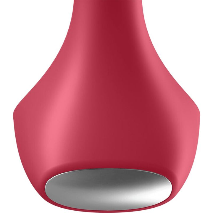 Satisfyer Backdoor - Lover Vibrating Plug Red — Red silicone