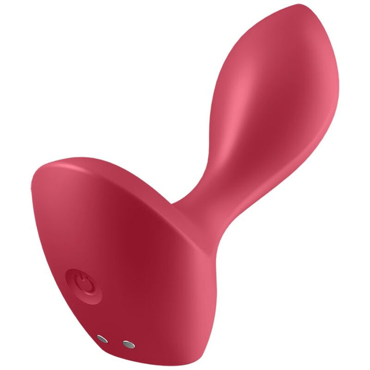 Satisfyer Backdoor - Lover Vibrating Plug Red — Red silicone