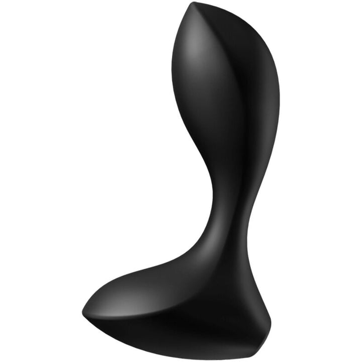 Satisfyer Backdoor - Lover Vibrating Plug Black — Black silicone